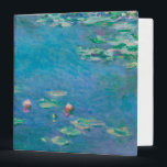 Waterlilies by Claude Monet Fine Art Painting Binder<br><div class="desc">Beautiful masterpiece by Claude Monet - Water Lilies from his garden at Giverny,  France. One of the most famous fine art paintings in art history and a beautiful example of impressionism. This is truly a wonderful artwork and a great gift for art lover.</div>