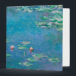 Waterlilies by Claude Monet Fine Art Painting Binder<br><div class="desc">Beautiful masterpiece by Claude Monet - Water Lilies from his garden at Giverny,  France. One of the most famous fine art paintings in art history and a beautiful example of impressionism. This is truly a wonderful artwork and a great gift for art lover.</div>