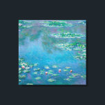 Waterlilies by Claude Monet Fine Art Painting Canvas Print<br><div class="desc">Beautiful masterpiece by Claude Monet - Water Lilies from his garden at Giverny,  France. One of the most famous fine art paintings in art history and a beautiful example of impressionism. This is truly a wonderful artwork and a great gift for art lover.</div>