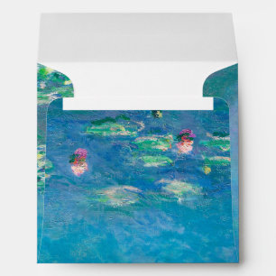 Waterlilies by Claude Monet Fine Art Painting Envelope
