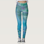 Waterlilies by Claude Monet Fine Art Painting Leggings<br><div class="desc">Beautiful masterpiece by Claude Monet - Water Lilies from his garden at Giverny,  France. One of the most famous fine art paintings in art history and a beautiful example of impressionism. This is truly a wonderful artwork and a great gift for art lover.</div>