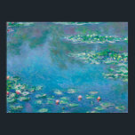 Waterlilies by Claude Monet Fine Art Painting Poster<br><div class="desc">Beautiful masterpiece by Claude Monet - Water Lilies from his garden at Giverny,  France. One of the most famous fine art paintings in art history and a beautiful example of impressionism. This is truly a wonderful artwork and a great gift for art lover.</div>