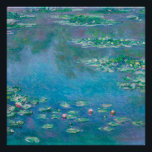 Waterlilies by Claude Monet Fine Art Painting Poster<br><div class="desc">Beautiful masterpiece by Claude Monet - Water Lilies from his garden at Giverny,  France. One of the most famous fine art paintings in art history and a beautiful example of impressionism. This is truly a wonderful artwork and a great gift for art lover.</div>