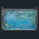 Waterlilies by Claude Monet Fine Art Painting Serving Tray<br><div class="desc">Beautiful masterpiece by Claude Monet - Water Lilies from his garden at Giverny,  France. One of the most famous fine art paintings in art history and a beautiful example of impressionism. This is truly a wonderful artwork and a great gift for art lover.</div>