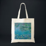 Waterlilies by Claude Monet Fine Art Painting Tote Bag<br><div class="desc">Beautiful masterpiece by Claude Monet - Water Lilies from his garden at Giverny,  France. One of the most famous fine art paintings in art history and a beautiful example of impressionism. This is truly a wonderful artwork and a great gift for art lover.</div>