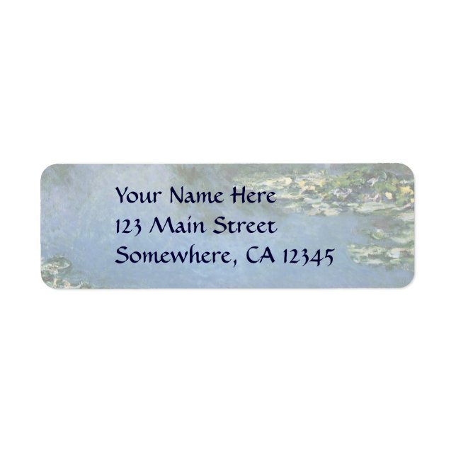 Waterlilies by Claude Monet, Vintage Flowers (Front)