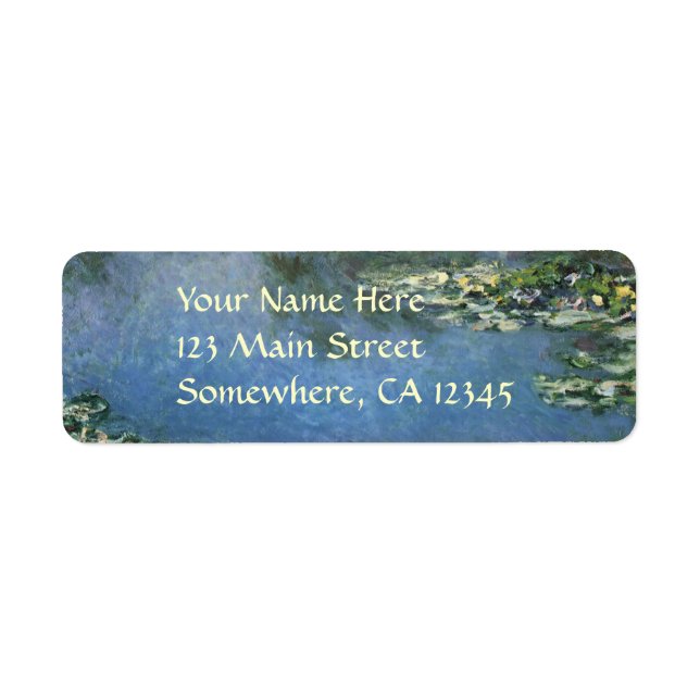Waterlilies by Claude Monet, Vintage Flowers (Front)