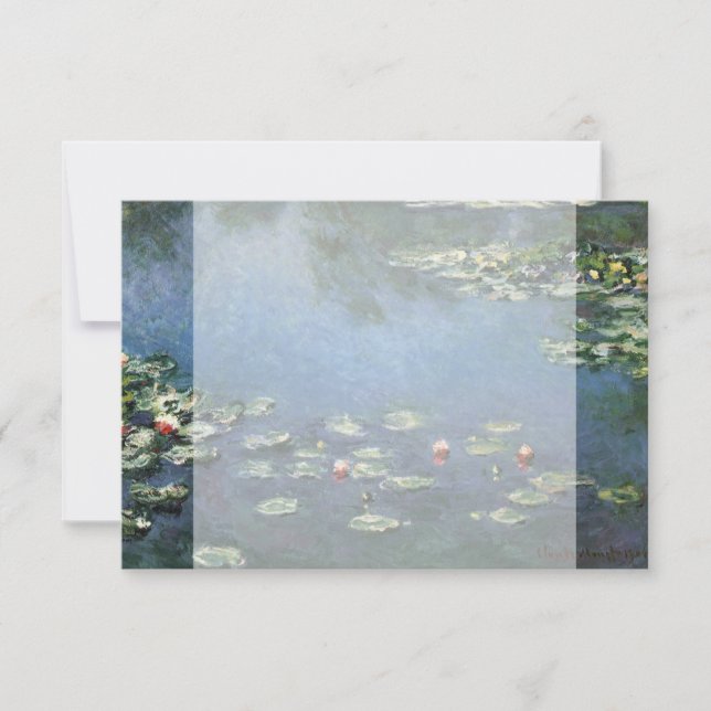 Waterlilies by Claude Monet, Vintage Flowers (Front)