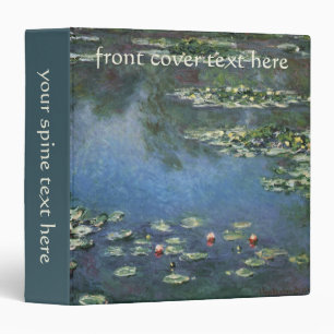 Waterlilies by Claude Monet, Vintage Flowers Binder