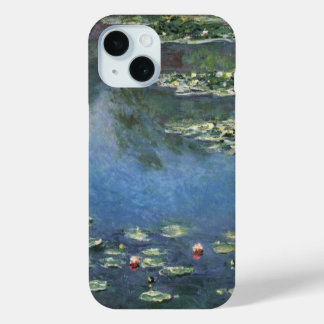 Waterlilies by Claude Monet, Vintage Flowers iPhone 15 Case