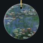 Waterlilies by Claude Monet, Vintage Flowers Ceramic Ornament<br><div class="desc">Waterlilies (1916) by Claude Monet. Water Lilies is a vintage impressionism fine art floral painting. Monet's spring season flower garden in Giverny, France. This landscape is one of many variations of water lily paintings that Monet painted by his pond. About the artist: Claude Monet (1840-1926) was a founder of the...</div>