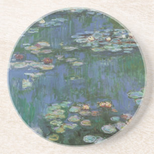 Waterlilies by Claude Monet, Vintage Flowers Coaster