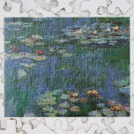 Waterlilies by Claude Monet, Vintage Flowers Jigsaw Puzzle<br><div class="desc">Waterlilies (1916) by Claude Monet. Water Lilies is a vintage impressionism fine art floral painting. Monet's spring season flower garden in Giverny, France. This landscape is one of many variations of water lily paintings that Monet painted by his pond. About the artist: Claude Monet (1840-1926) was a founder of the...</div>