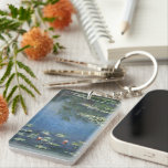 Waterlilies by Claude Monet, Vintage Flowers Keychain<br><div class="desc">Water Lilies (1906) by Claude Monet is a vintage impressionism fine art landscape floral painting. It is one of many variations of water lily paintings that Monet painted in his flower garden in Giverny, France. Waterlily flowers in a spring season pond. About the artist: Claude Monet (1840-1926) was a founder...</div>