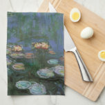 Waterlilies by Claude Monet, Vintage Flowers Kitchen Towel<br><div class="desc">Waterlilies (1916) by Claude Monet. Water Lilies is a vintage impressionism fine art floral painting. Monet's spring season flower garden in Giverny, France. This landscape is one of many variations of water lily paintings that Monet painted by his pond. About the artist: Claude Monet (1840-1926) was a founder of the...</div>