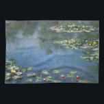 Waterlilies by Claude Monet, Vintage Flowers Kitchen Towel<br><div class="desc">Water Lilies (1906) by Claude Monet is a vintage impressionism fine art landscape floral painting. It is one of many variations of water lily paintings that Monet painted in his flower garden in Giverny, France. Waterlily flowers in a spring season pond. About the artist: Claude Monet (1840-1926) was a founder...</div>