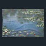 Waterlilies by Claude Monet, Vintage Flowers Kitchen Towel<br><div class="desc">Water Lilies (1906) by Claude Monet is a vintage impressionism fine art landscape floral painting. It is one of many variations of water lily paintings that Monet painted in his flower garden in Giverny, France. Waterlily flowers in a spring season pond. About the artist: Claude Monet (1840-1926) was a founder...</div>