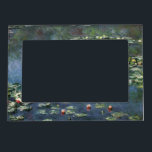 Waterlilies by Claude Monet, Vintage Flowers Magnetic Frame<br><div class="desc">Water Lilies (1906) by Claude Monet is a vintage impressionism fine art landscape floral painting. It is one of many variations of water lily paintings that Monet painted in his flower garden in Giverny, France. Waterlily flowers in a spring season pond. About the artist: Claude Monet (1840-1926) was a founder...</div>