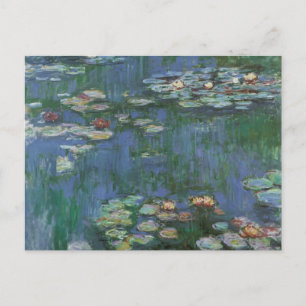 Waterlilies by Claude Monet, Vintage Flowers Postcard