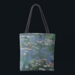 Waterlilies by Claude Monet, Vintage Flowers Tote Bag<br><div class="desc">Waterlilies (1916) by Claude Monet. Water Lilies is a vintage impressionism fine art floral painting. Monet's spring season flower garden in Giverny, France. This landscape is one of many variations of water lily paintings that Monet painted by his pond. About the artist: Claude Monet (1840-1926) was a founder of the...</div>