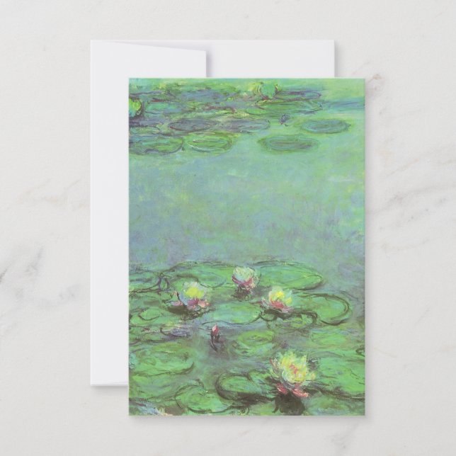 Waterlilies by Claude Monet, Vintage Impressionism (Front)