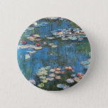 Waterlilies by Claude Monet, Vintage Impressionism 2 Inch Round Button<br><div class="desc">Waterlilies (1914) by Claude Monet is a vintage impressionist fine art nature painting. One of many variations of water lily floral paintings that Monet painted by the pond in his flower garden in Giverny, France. About the artist: Claude Monet (1840-1926) was a founder of the French impressionist painting movement with...</div>