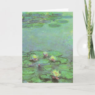 Waterlilies by Claude Monet, Vintage Impressionism Card