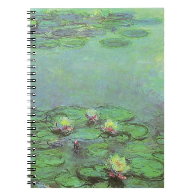 Waterlilies by Claude Monet, Vintage Impressionism Notebook (Front)