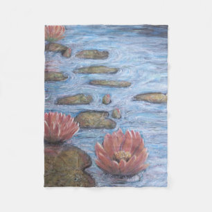 Waterlilies  fleece blanket