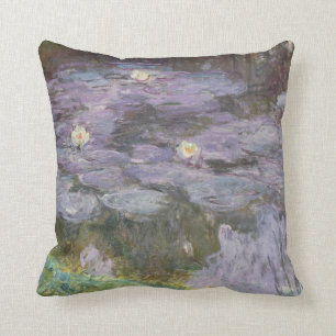 Waterlilies Throw Pillow