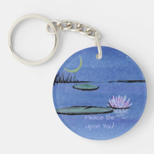 Waterlily Keychain