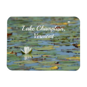 Waterlily Lake Flower Watercolor Flexible Magnet