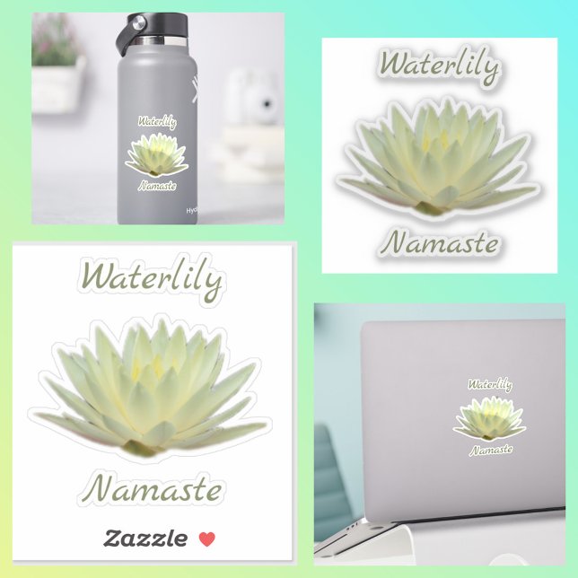 Waterlily Lotus Namaste Pastel Yellow Green (Creator Uploaded)
