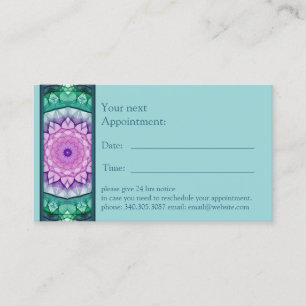 WaterLily Mandala appointment card