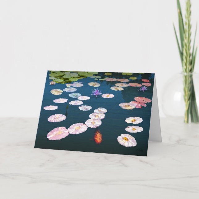 Waterlily note card (Front)