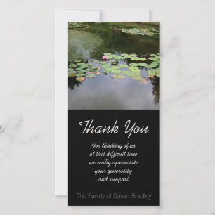 Waterlily Peaceful garden Sympathy Thank You