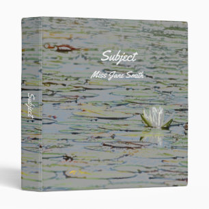 Waterlily Pond Lake Flower Binder