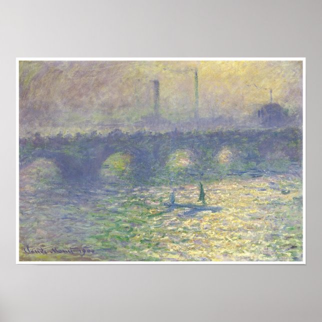 Waterloo Bridge, 1899-1900 Poster (Front)