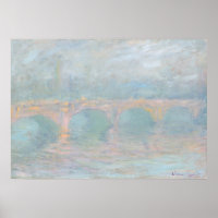 Waterloo Bridge at Sunset - Claude Monet Fine Art