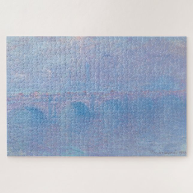 Waterloo Bridge, Effect of Fog 1903 – Claude Monet Jigsaw Puzzle (Horizontal)