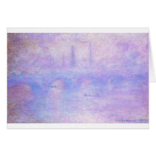 Waterloo Bridge, Fog by Claude Monet (Front Horizontal)