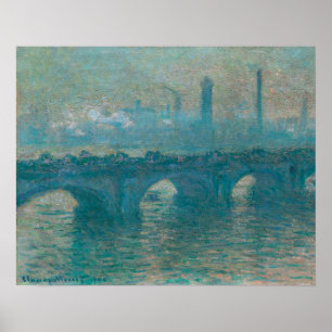 Waterloo Bridge, Grey Weather (1900) Poster