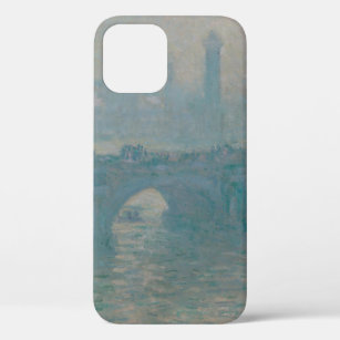 Waterloo Bridge Grey Weather Monet Painting iPhone 12 Case