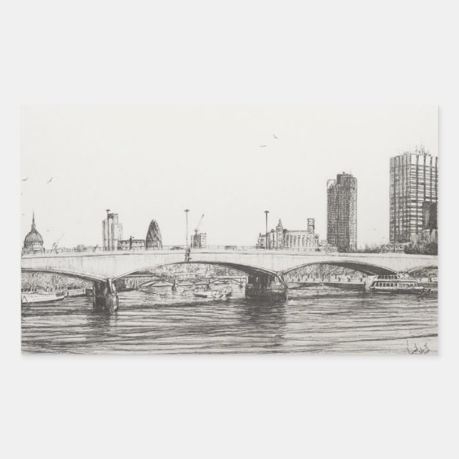 Waterloo Bridge London. 31/10/2006 Sticker (Front)