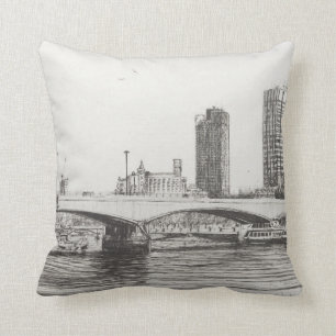 Waterloo Bridge London. 31/10/2006 Throw Pillow