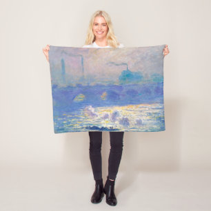 Waterloo Bridge (London), Monet Fleece Blanket