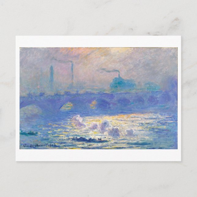 Waterloo Bridge (London), Monet Postcard (Front)