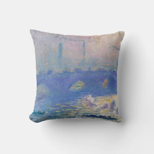 Waterloo Bridge (London), Monet Throw Pillow