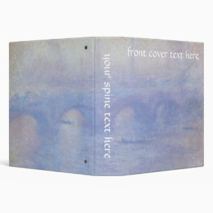 Waterloo Bridge, Mist Effect by Claude Monet Binder