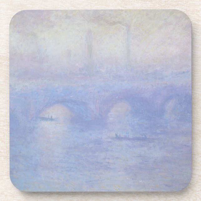 Waterloo Bridge, Mist Effect by Claude Monet Coaster (Front)